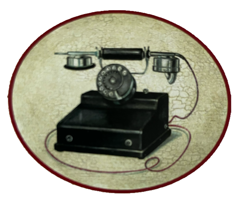 Nostalgie Holzschild Telefon Wählscheibe Wählscheibentelefon Telefonieren Schild