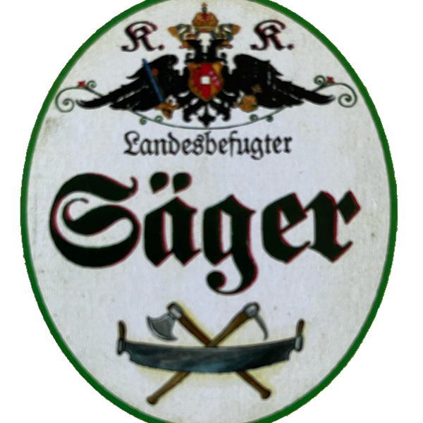 KuK Nostalgie Holzschild Landesbefugter Jäger Förster Jagen Jagd Wald Schild