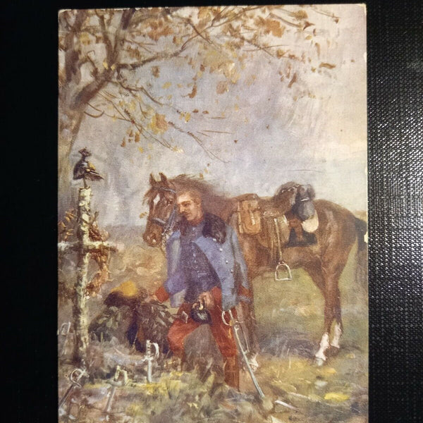 Heldengrab im Feindeslande, Mann mit Pferd 402791 gr