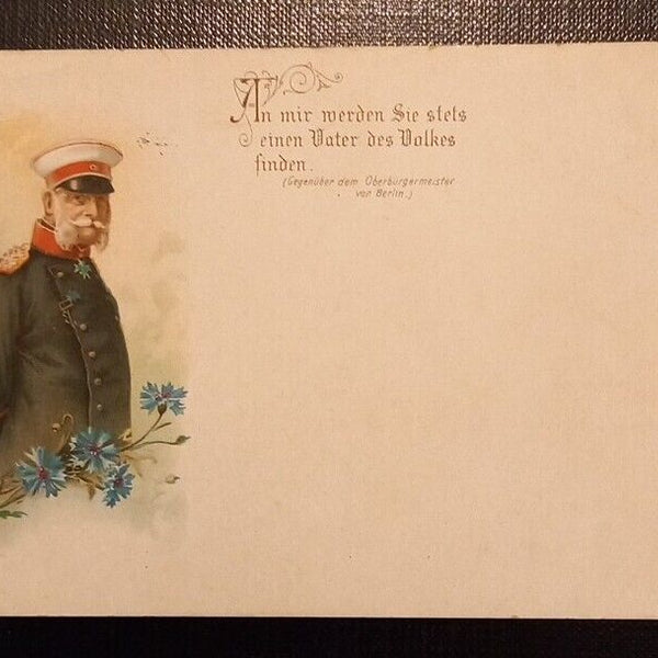 Kaiser Wilhelm I Litho 0133 Ga E