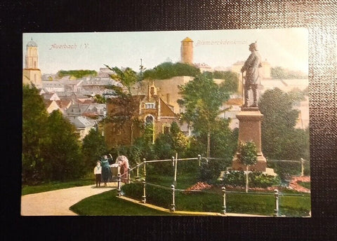 Ansichtskarte Auerbach I.V. Bismarckdenkmal 067 Ga B