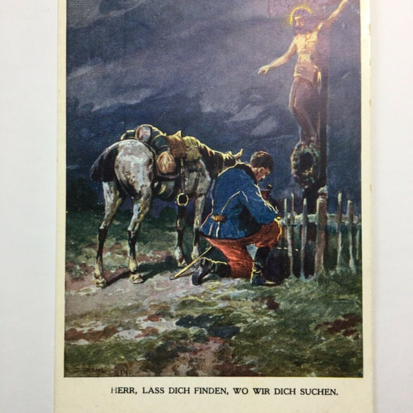 Soldat vor Jesus-Kreuz 504