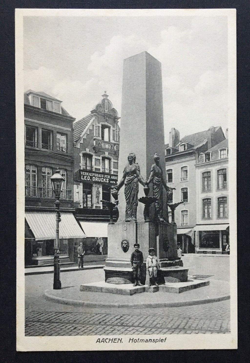 Aachen Hotmannspief Denkmal Brunnen Nordrhein-Westfalen Deutschland 4006751 TH