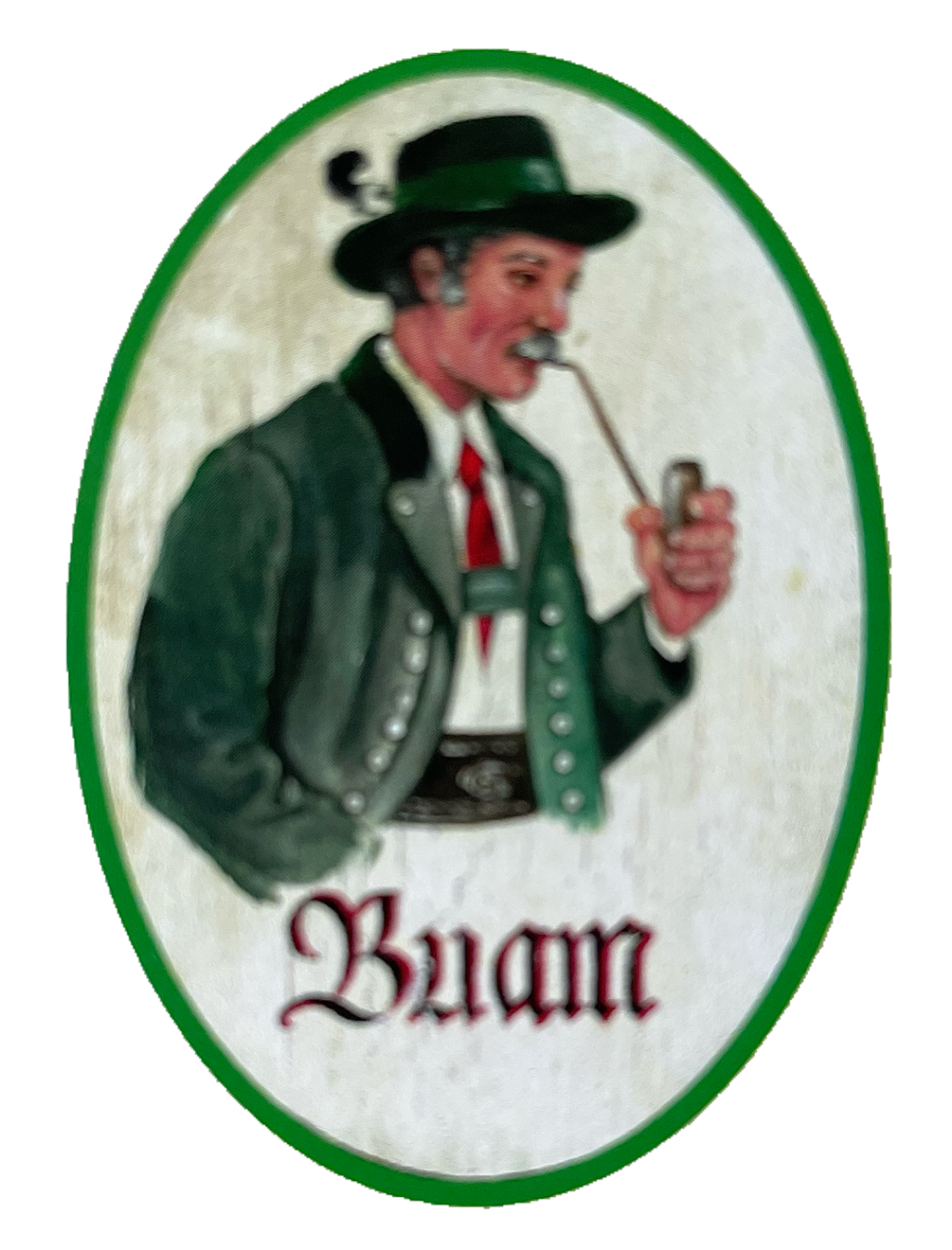 Nostalgie Holzschild Salzburg Buam WC Toilette Klo Buben Herren Schild