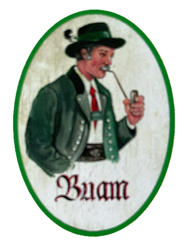 Nostalgie Holzschild Salzburg Buam WC Toilette Klo Buben Herren Schild