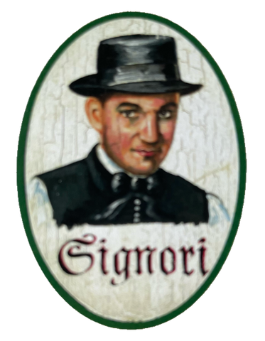 Nostalgie Holzschild Signori WC Toilette Klo Herren Italien Schild