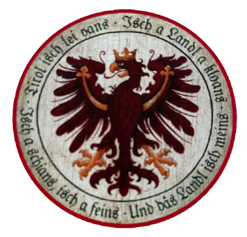 Nostalgie Holzschild Schützenscheibe Tirol Isch Lei Oans Adler Wappen Schild