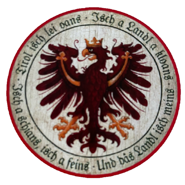 Nostalgie Holzschild Schützenscheibe Tirol Isch Lei Oans Adler Wappen Schild