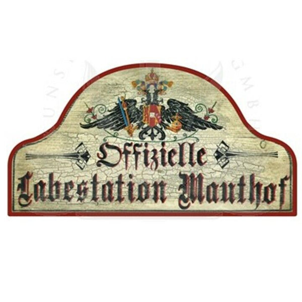 KuK Nostalgie Holzschild "Labestation"