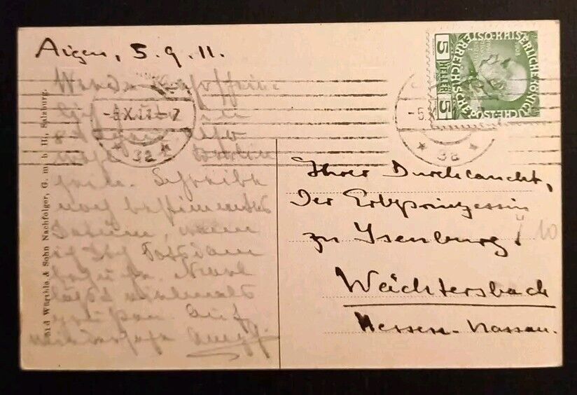 Salzburg Aigen Hoher Göll Watzmann Untersberg 600713A gr K