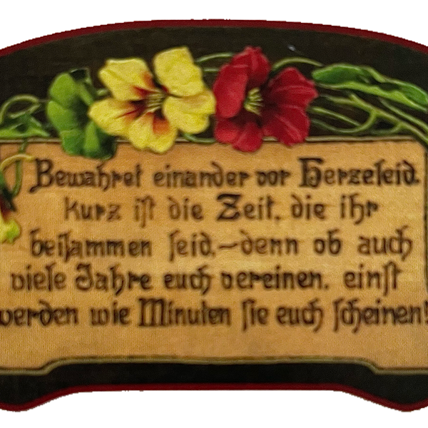 Nostalgie Holzschild Bewahret Einander Vor Herzeleid Kurz Ist Die Zeit Schild