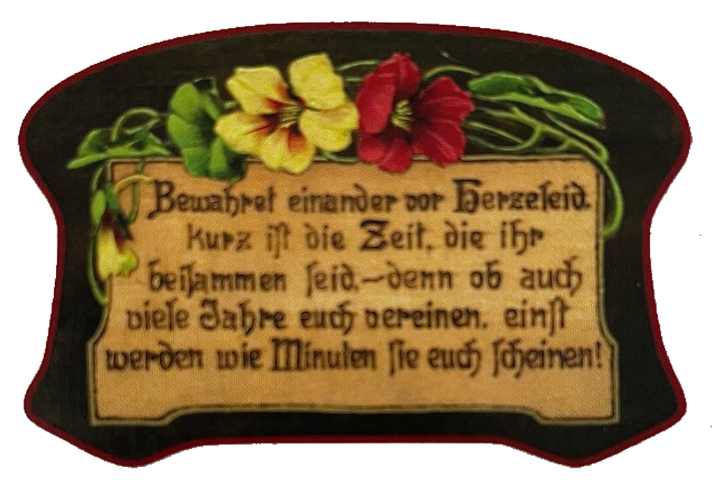 Nostalgie Holzschild Bewahret Einander Vor Herzeleid Kurz Ist Die Zeit Schild
