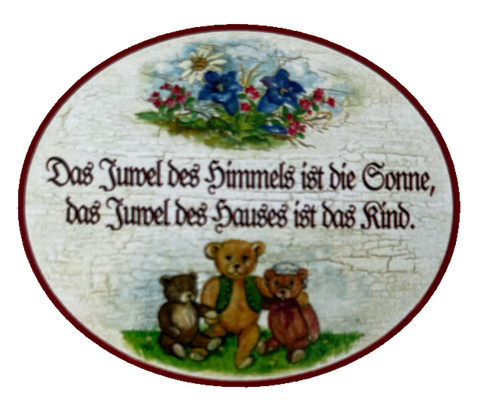 Nostalgie Holzschild Das Juwel Des Himmels Ist Die Sonne Des Hauses Kind Schild