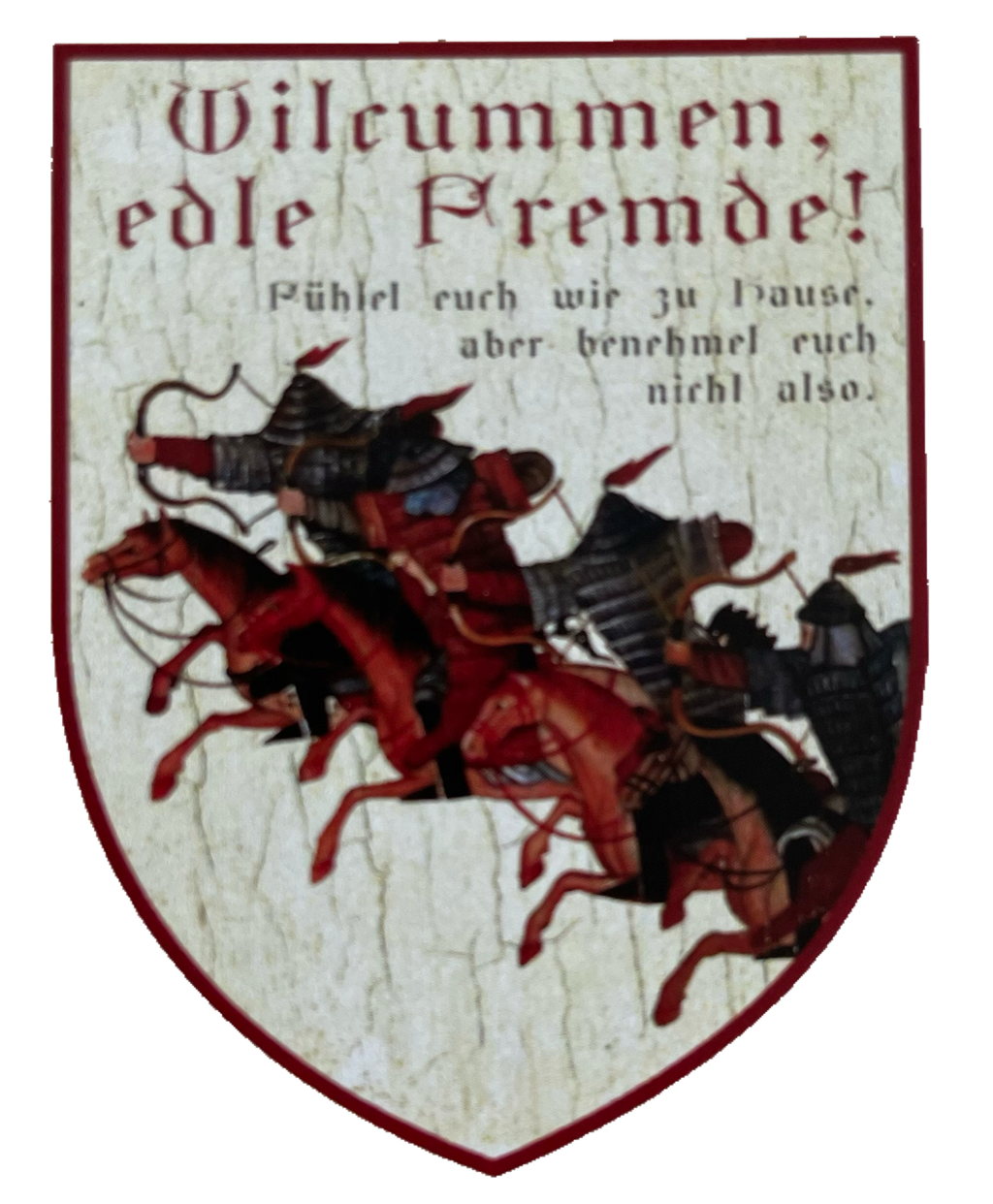 Nostalgie Holz Schild Wilcummen Edle Fremde Fühlet Euch Wie Zuhause Willkommen