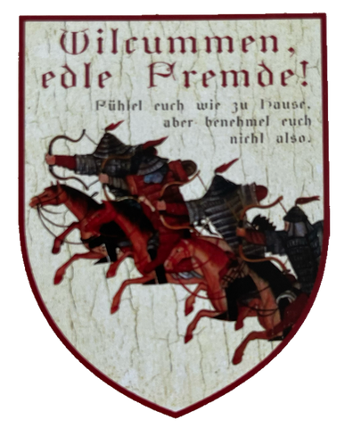 Nostalgie Holz Schild Wilcummen Edle Fremde Fühlet Euch Wie Zuhause Willkommen