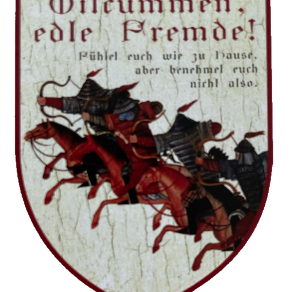 Nostalgie Holz Schild Wilcummen Edle Fremde Fühlet Euch Wie Zuhause Willkommen