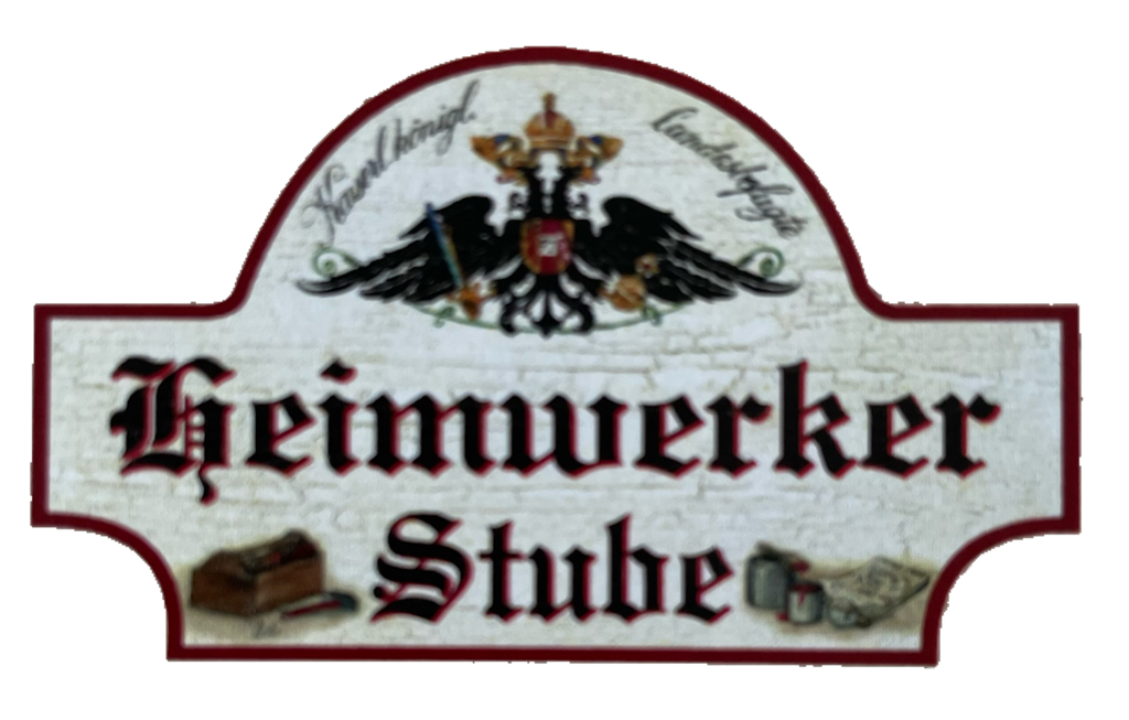 KuK Nostalgie Holzschild Landesbefugte Heimwerker Stube Hobby Raum Schild