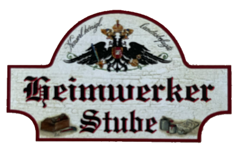 KuK Nostalgie Holzschild Landesbefugte Heimwerker Stube Hobby Raum Schild