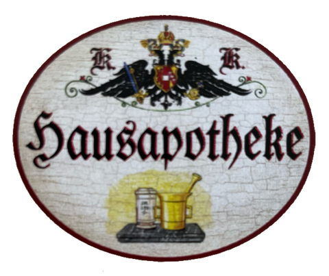 KuK Nostalgie Holzschild Hausapotheke Medikamente Medizin Schrank Schild