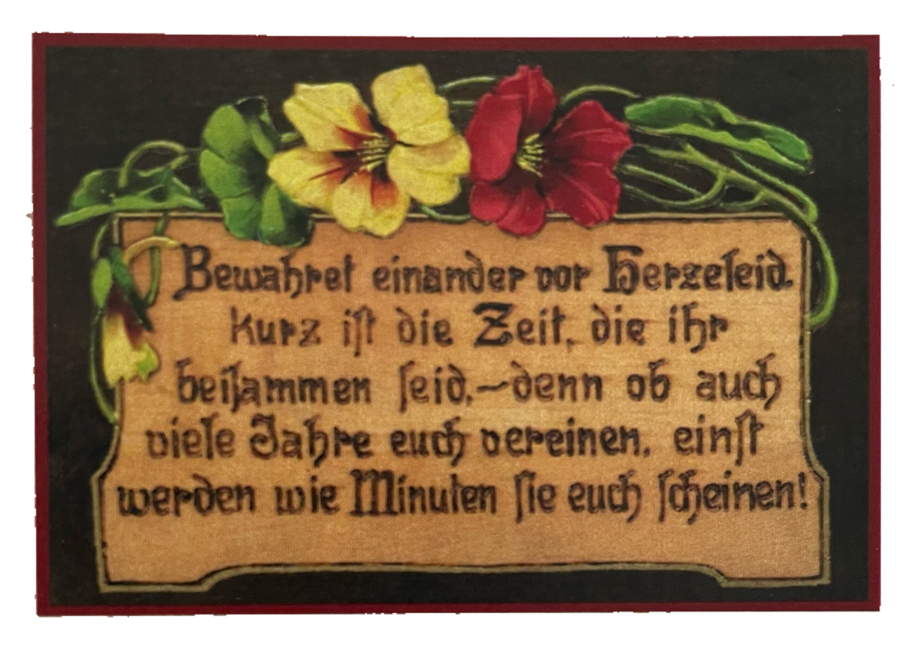 Nostalgie Holzschild Bewahret Einander Vor Herzeleid Kurz Ist Die Zeit Schild