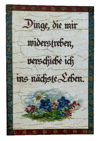 Nostalgie Holzschild Dinge Dir Mir Wiederstreben Verschiebe Nächste Leben Schild