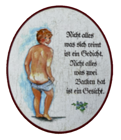 Nostalgie Holzschild Nicht Alles Was Sich Reimt Ist Ein Gedicht Gesicht Schild