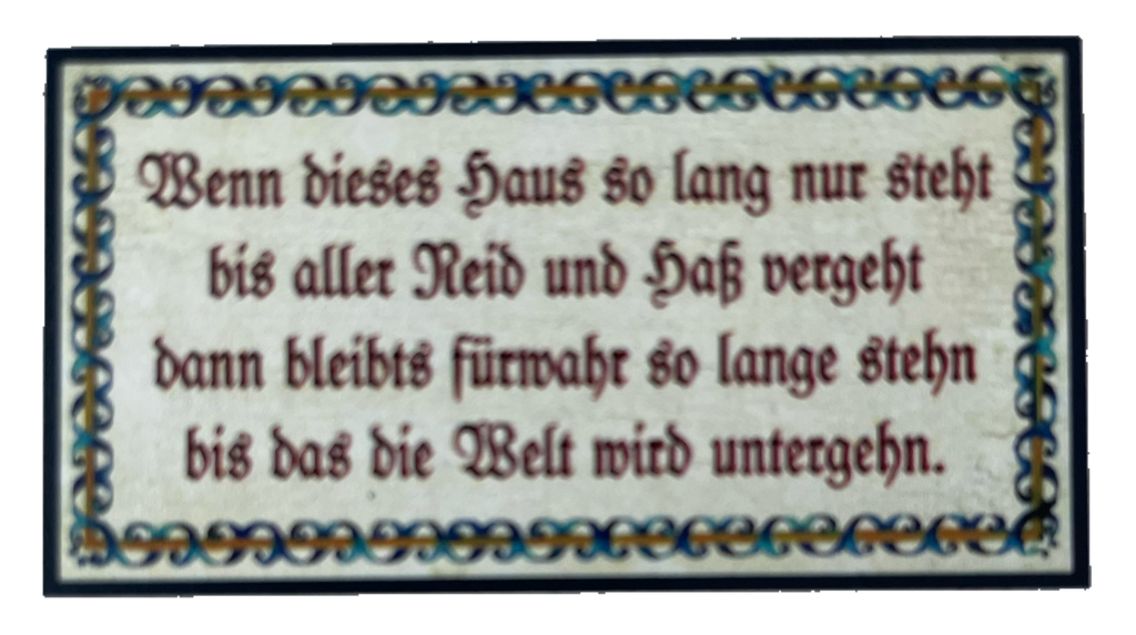 Nostalgie Holzschild Wenn Dieses Haus So Lang Nur Steht Welt Untergehen Schild