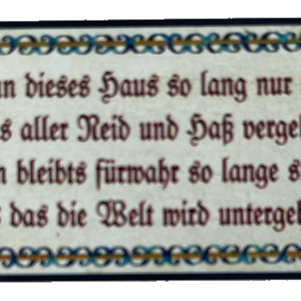 Nostalgie Holzschild Wenn Dieses Haus So Lang Nur Steht Welt Untergehen Schild