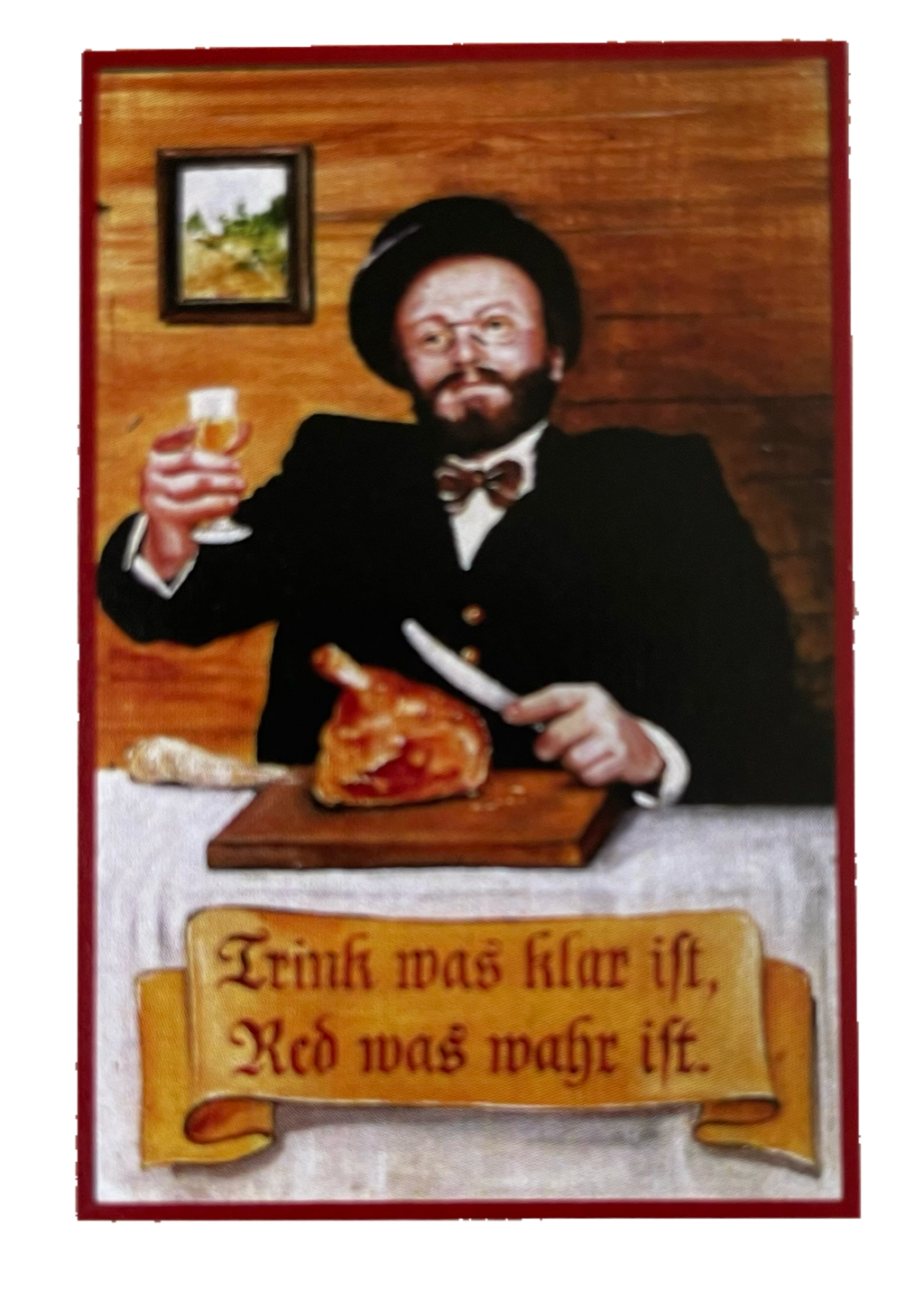 Nostalgie Holzschild Trink Was Klar Ist Red Was Klar Ist Alkohol Trinken Schild