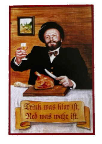 Nostalgie Holzschild Trink Was Klar Ist Red Was Klar Ist Alkohol Trinken Schild