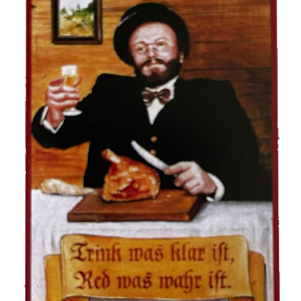 Nostalgie Holzschild Trink Was Klar Ist Red Was Klar Ist Alkohol Trinken Schild
