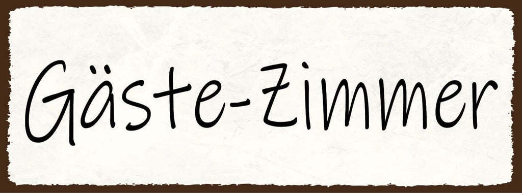 Schild gäste zimmer gast besucher ferien wohnung urlaub 27x10 blech od.holz