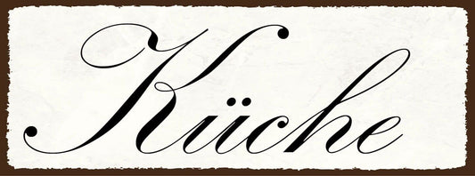 Schild küche kochen koch restaurant zuhause wohnung essen 27x10 blech od.holz