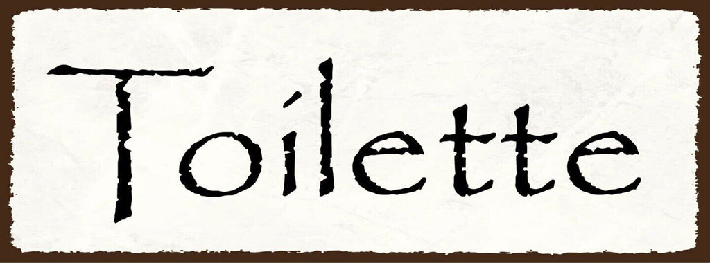 Schild toilette wc klo damen herren 27x10 blech od.holz