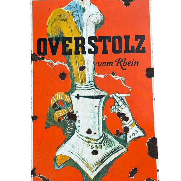 Overstolz vom Rhein Köln Trier Original Schild 58x38 cm