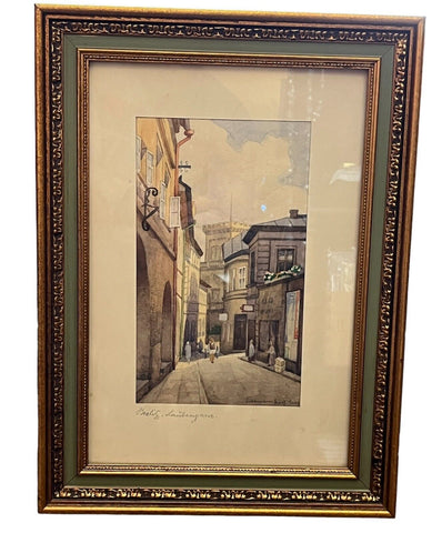 Nostalgie Bild, Bielitz Unter den Lauben,  Schlesien 420x310cm ABC001