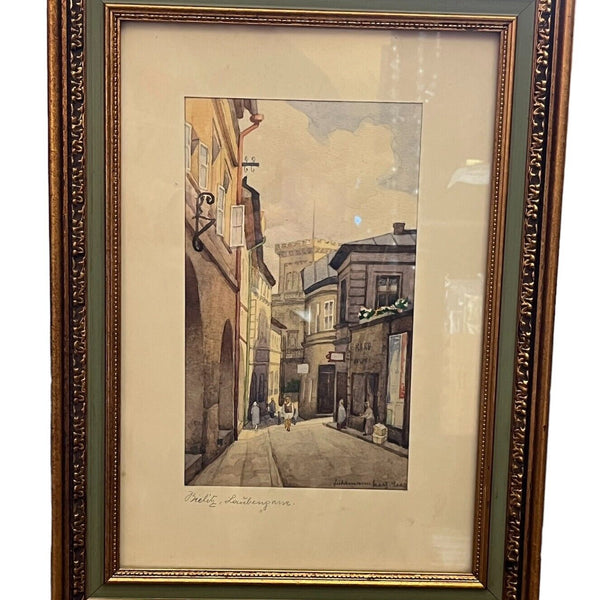 Nostalgie Bild, Bielitz Unter den Lauben,  Schlesien 420x310cm ABC001