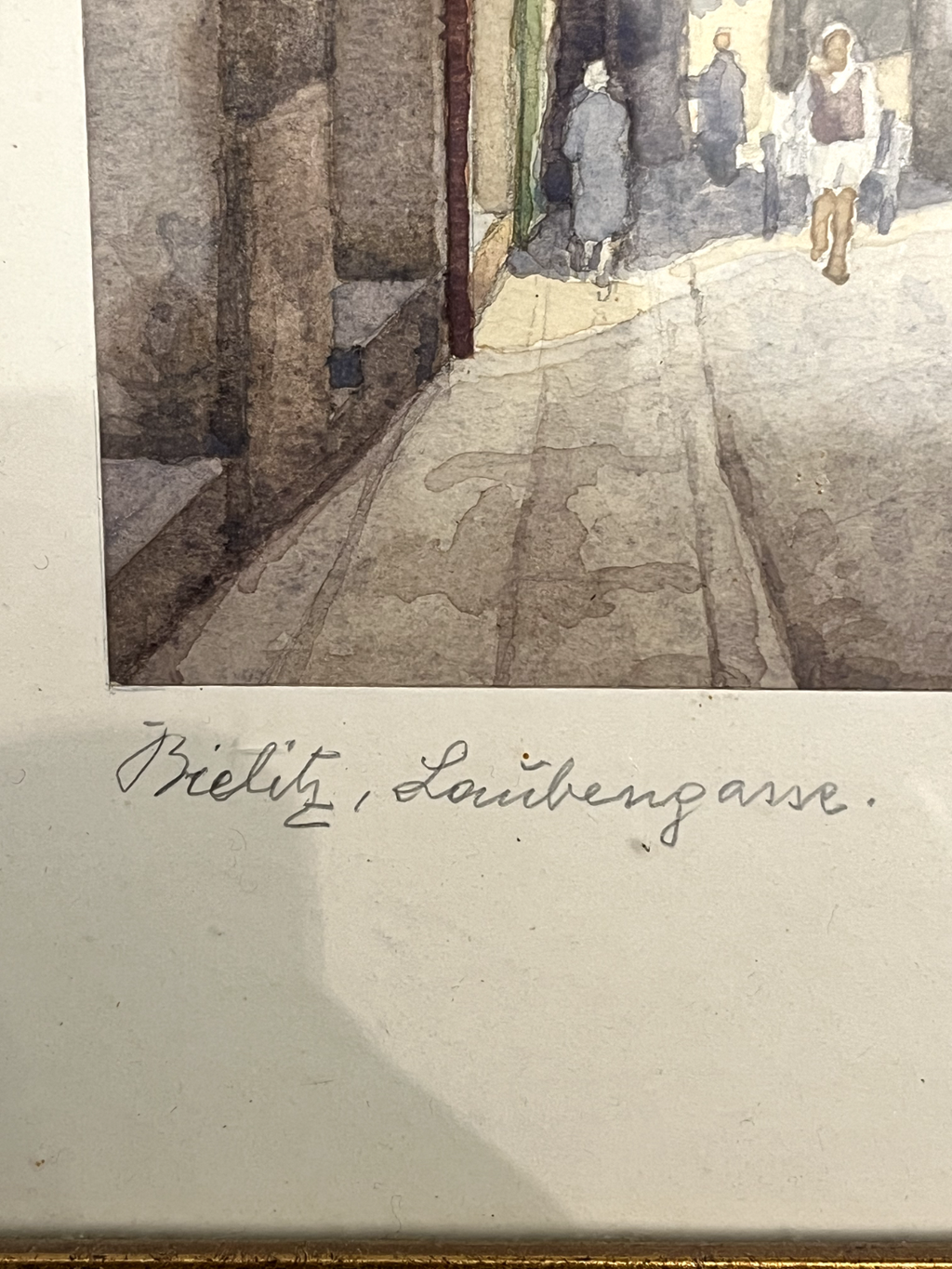 Nostalgie Bild, Bielitz Unter den Lauben,  Schlesien 420x310cm ABC001