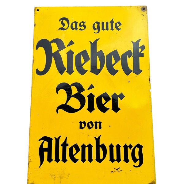 Das Gute Riebeck Bier Altenburg  74x43 Original Schild