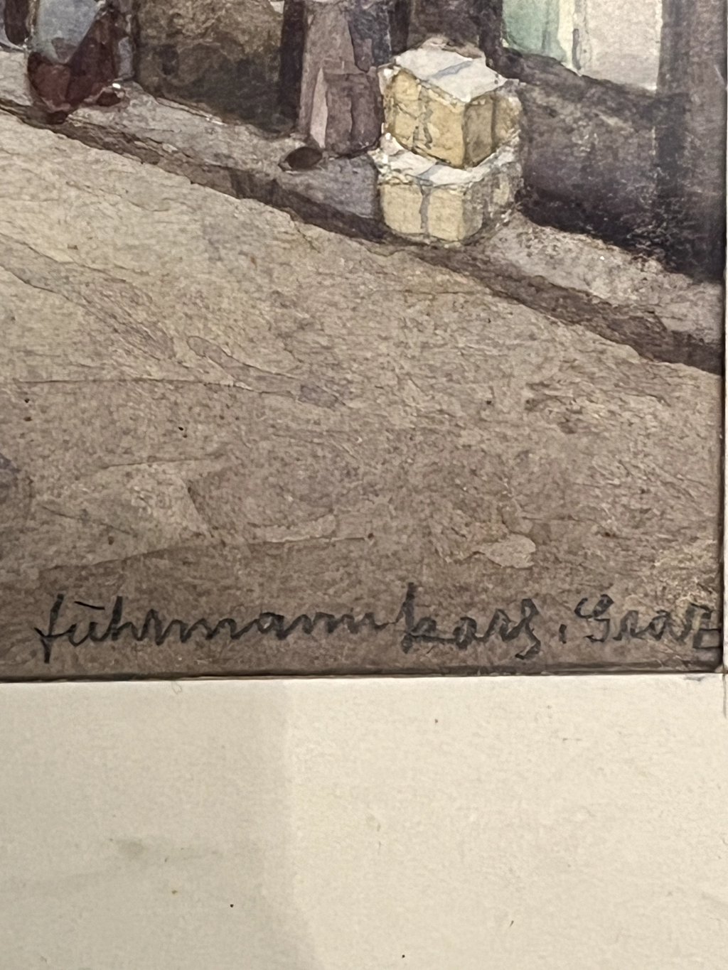 Nostalgie Bild, Bielitz Unter den Lauben,  Schlesien 420x310cm ABC001