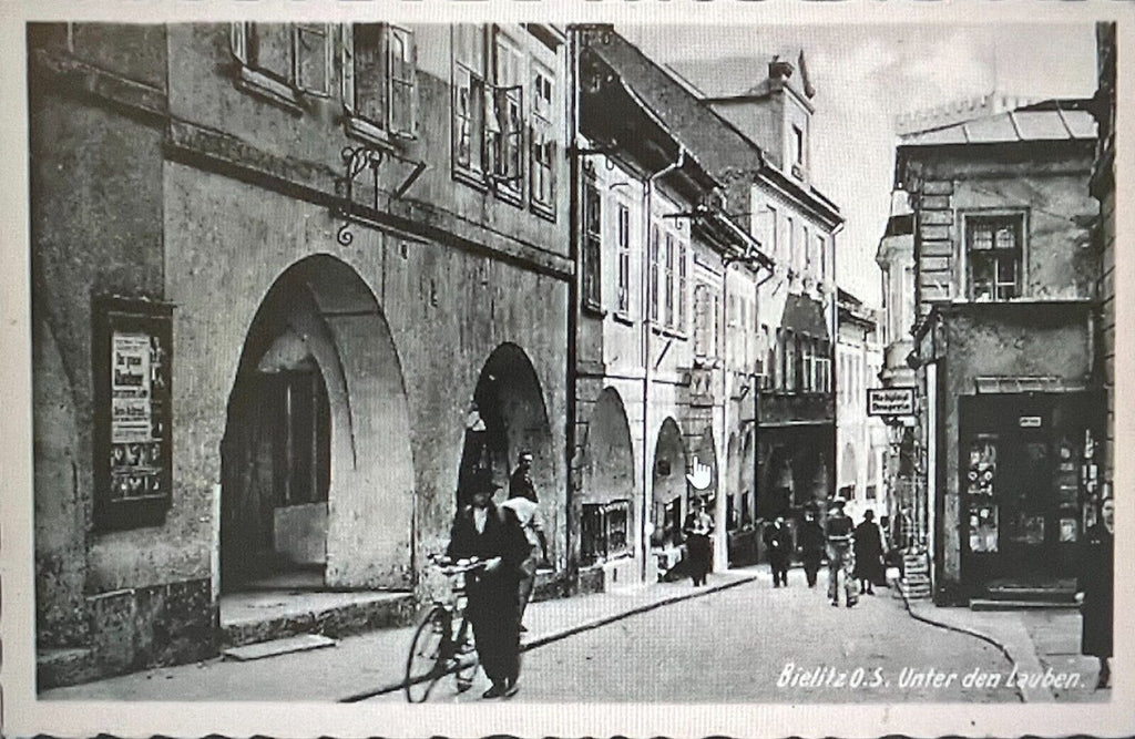 Nostalgie Bild, Bielitz Unter den Lauben,  Schlesien 420x310cm ABC001