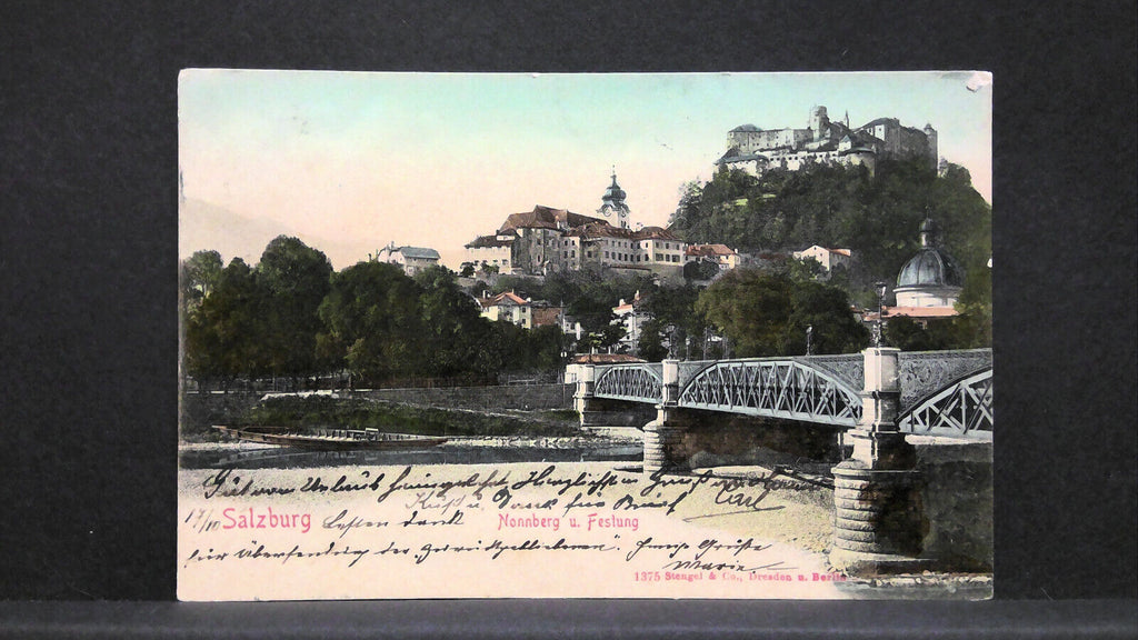 Salzburg Nonnber und Festung Hohensalzburg JW165843