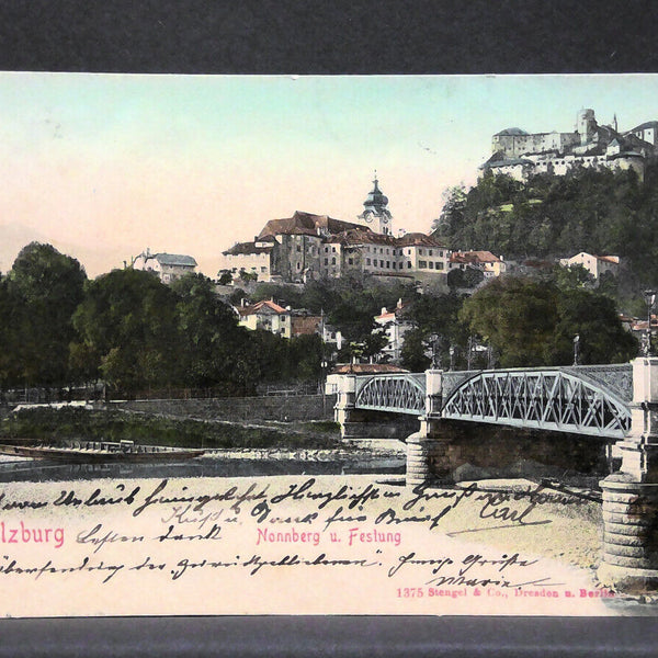 Salzburg Nonnber und Festung Hohensalzburg JW165843