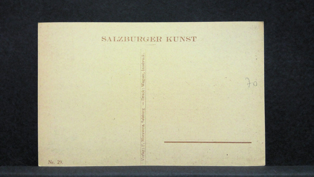 Kunst-Karte O. Zoff Salzburger Stier Prosit Neujahr JW34103