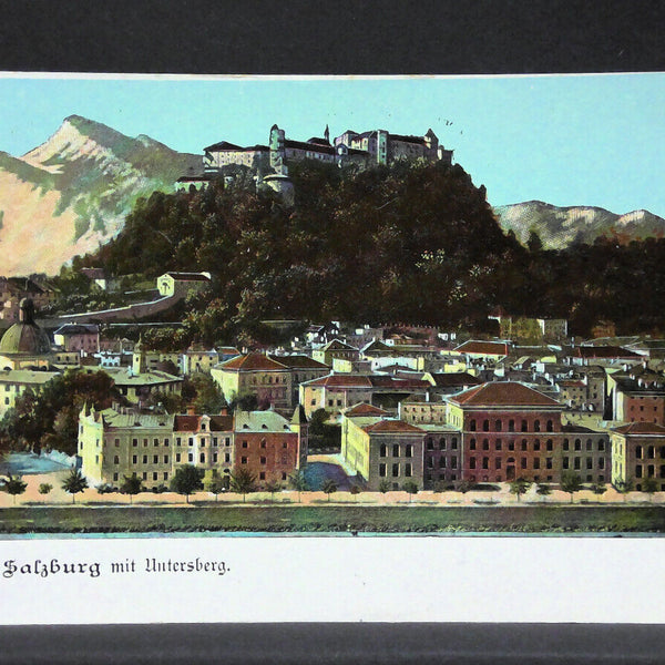 Salzburg mit Untersberg Schloss Hohensalzburg JW165700