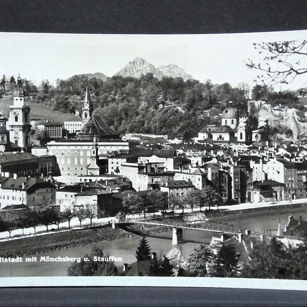 Salzburg Altstadt mit Mönchsberg und Stauffen Salzach JW5641