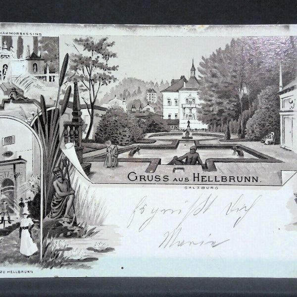 AK Gruß aus Hellbrunn Salzburg 1898 JW4321