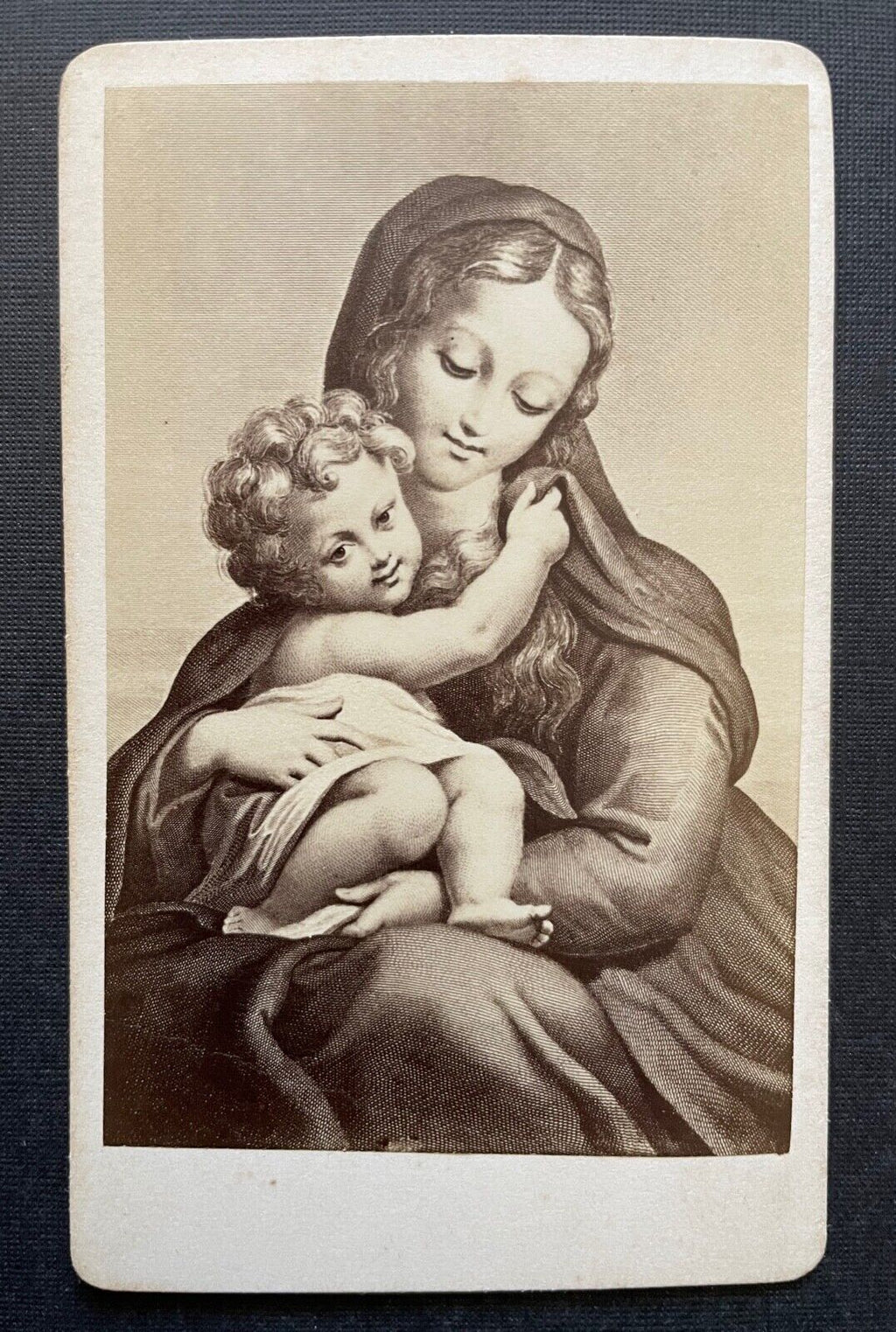 Ansichtskarte Foto Madonna di Parma Correggio Bild Gemälde Italien ca.10,1x6,2cm 402320 TH