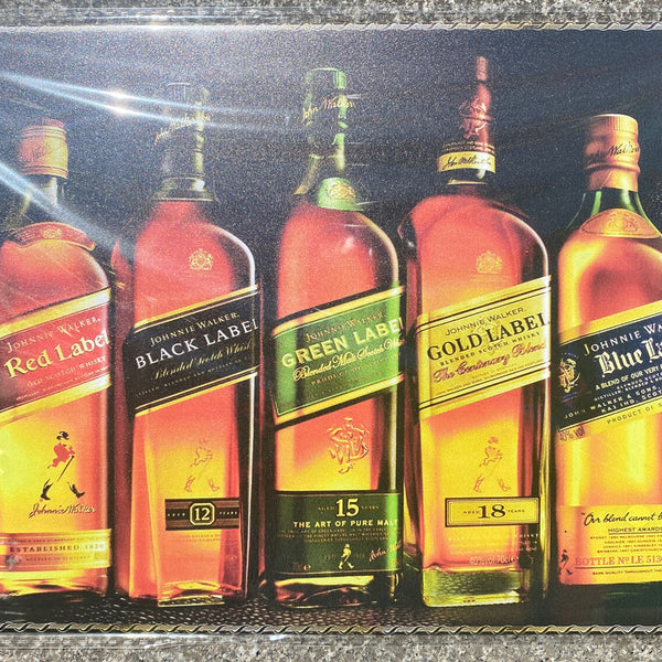 Red Label Black Label Whiskey Schild 30x20 70001