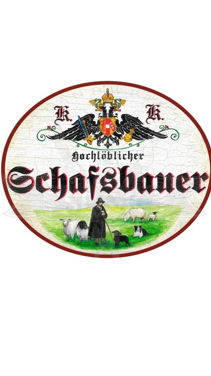 KuK Nostalgie Holzschild "Schafsbauer"